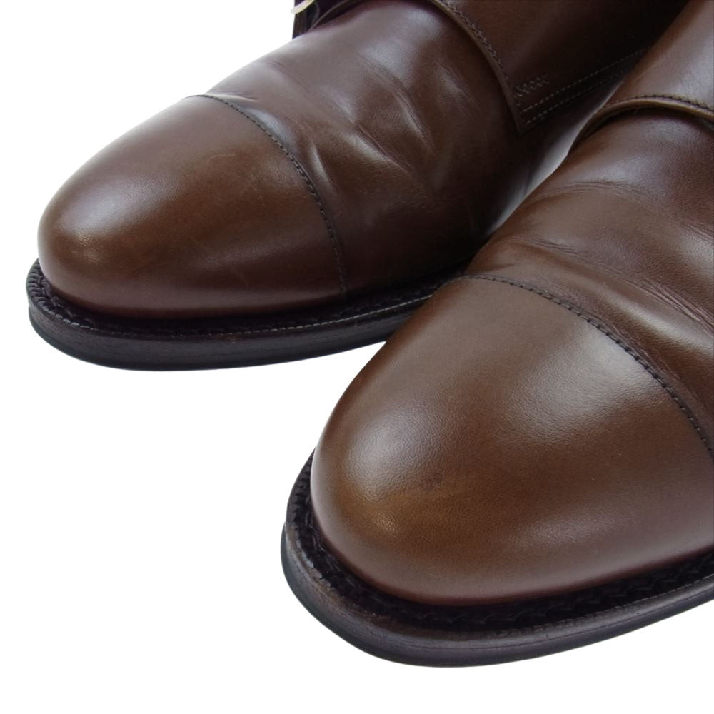 JALAN SRIWIJAYA ジャランスリウァヤ 98374 ダブルモンク ダイナイトソール シューズ 革靴 ブラウン系 6.5【中古】