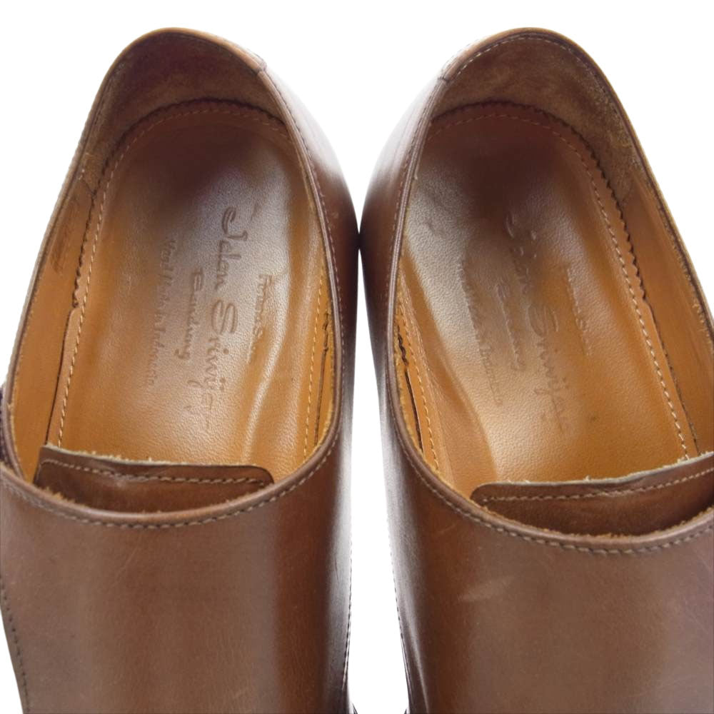 JALAN SRIWIJAYA ジャランスリウァヤ 98374 ダブルモンク ダイナイトソール シューズ 革靴 ブラウン系 6.5【中古】