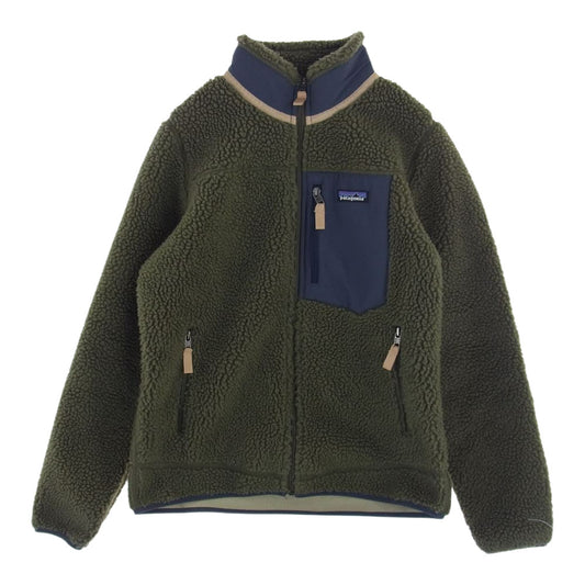 patagonia パタゴニア 18AW 23074 18年製 WOMENS CLASSIC RETRO-X JACKET  ウィメンズ クラシック レトロエックス ジャケット フリース モスグリーン系 S【中古】