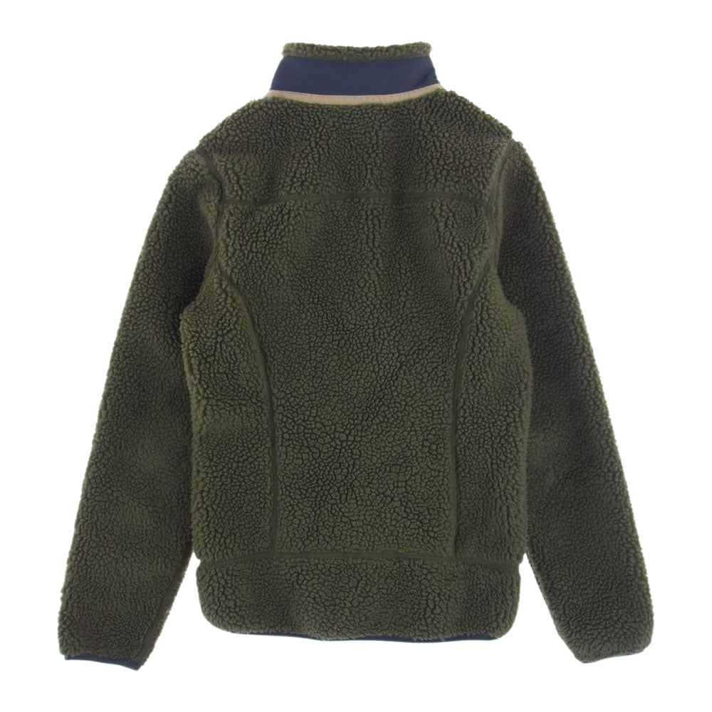 patagonia パタゴニア 18AW 23074 18年製 WOMENS CLASSIC RETRO-X JACKET  ウィメンズ クラシック レトロエックス ジャケット フリース モスグリーン系 S【中古】