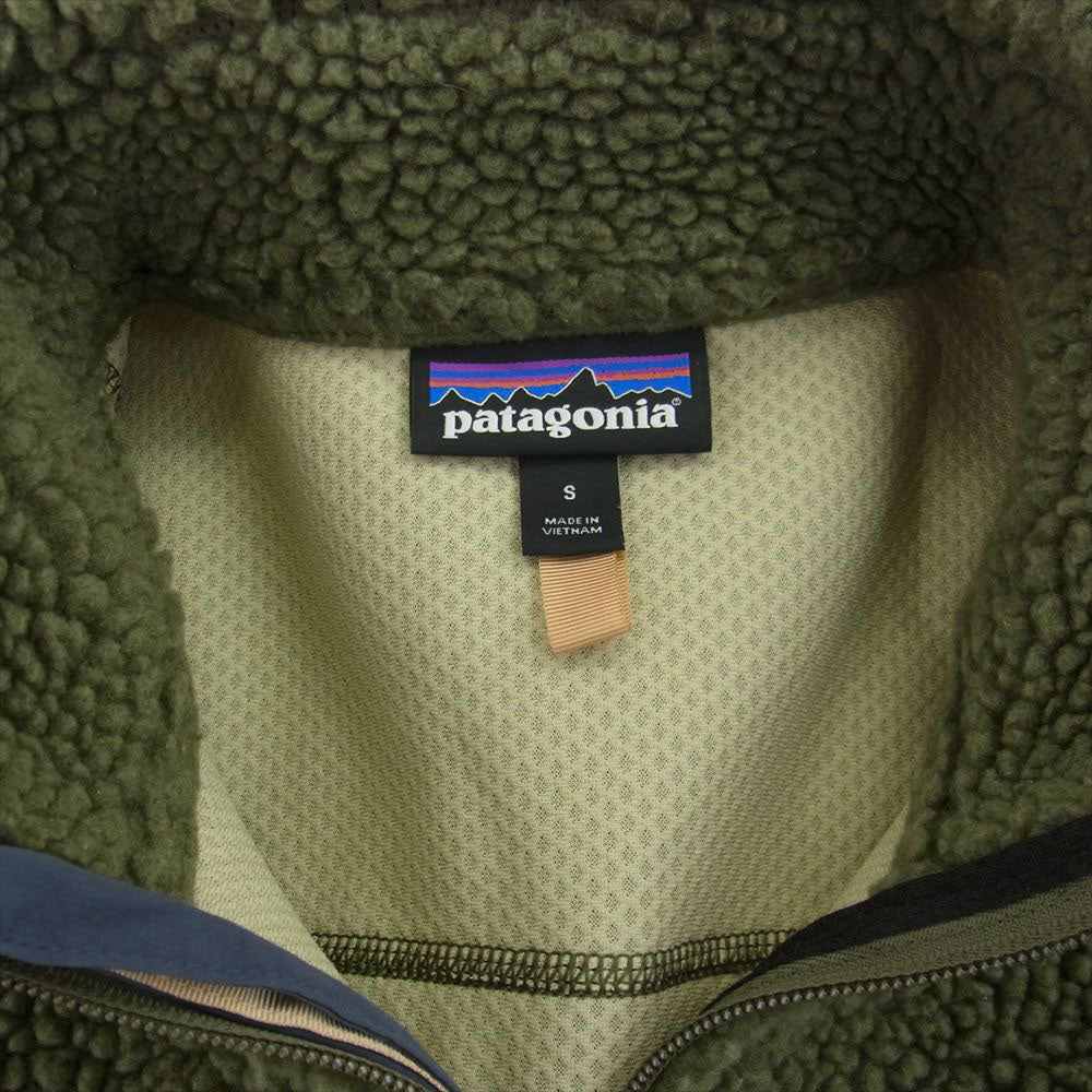 patagonia パタゴニア 18AW 23074 18年製 WOMENS CLASSIC RETRO-X JACKET  ウィメンズ クラシック レトロエックス ジャケット フリース モスグリーン系 S【中古】