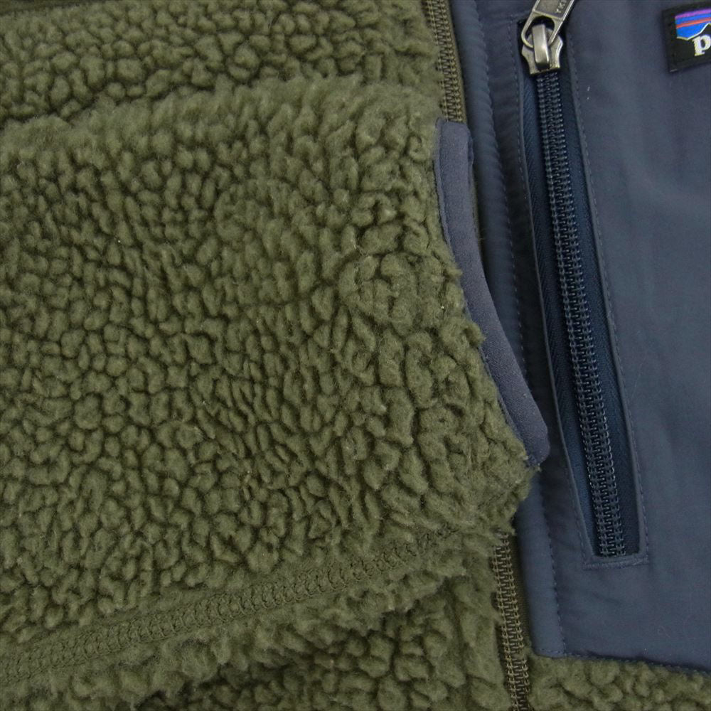 patagonia パタゴニア 18AW 23074 18年製 WOMENS CLASSIC RETRO-X JACKET  ウィメンズ クラシック レトロエックス ジャケット フリース モスグリーン系 S【中古】