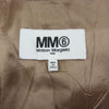 MAISON MARGIELA メゾンマルジェラ MM6 エムエムシックス 20AW S32CU0140 シワ加工 Vネック サイドスリット ロング ワンピース ベージュ系 36【中古】