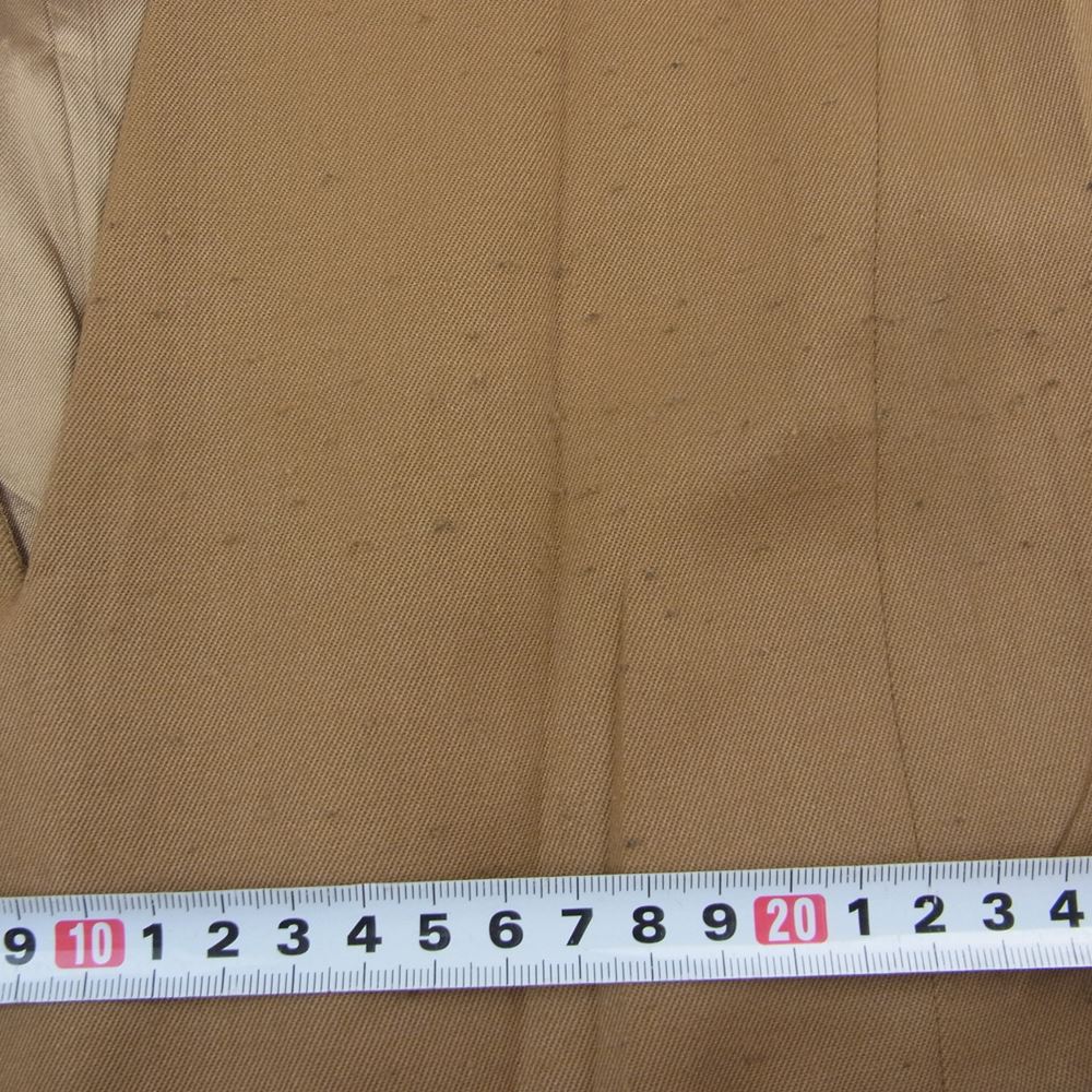 MAISON MARGIELA メゾンマルジェラ MM6 エムエムシックス 20AW S32CU0140 シワ加工 Vネック サイドスリット ロング ワンピース ベージュ系 36【中古】