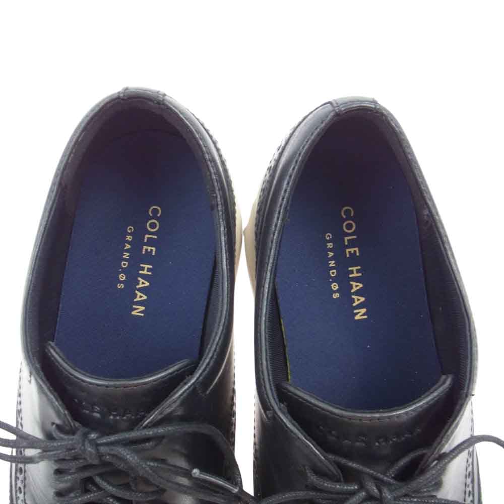COLE HAAN コールハーン 4605419419 GRAND TOUR WING OX ウィング チップ ローカット スニーカー ブラック系 27.5cm【中古】