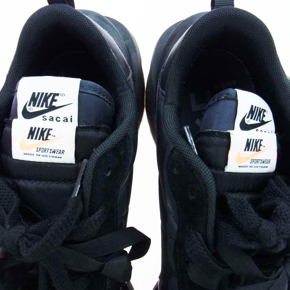 NIKE ナイキ DD1875-001 × sacai VAPOR WAFFLE Black And Gum サカイ ヴェイパーワッフル ブラックアンドガム ローカット スニーカー ブラック系  29.0cm【中古】