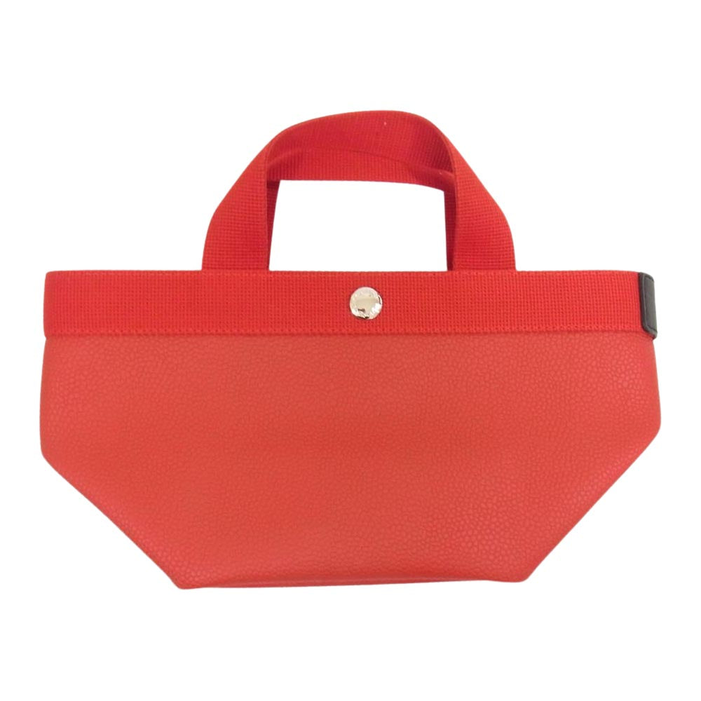 Herve Chapelier エルベ・シャプリエ 701GP リュクス 舟型 トート バッグ S パプリカ×パプリカ レッド系【美品】【中古】
