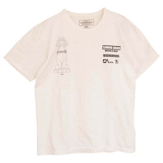 NEIGHBORHOOD ネイバーフッド ANA SAVAGE DOGS プリント Tシャツ ホワイト ホワイト系 M【中古】