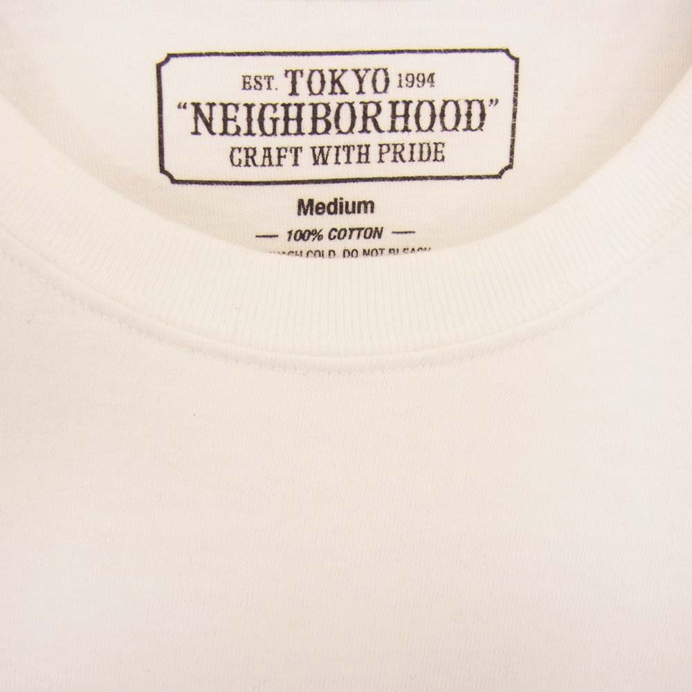 NEIGHBORHOOD ネイバーフッド ANA SAVAGE DOGS プリント Tシャツ ホワイト ホワイト系 M【中古】