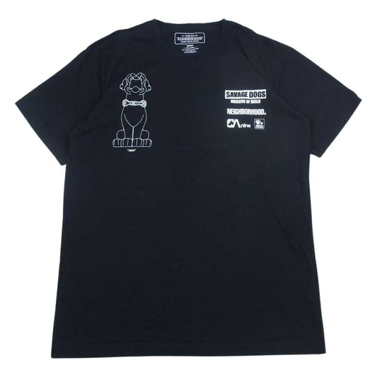 NEIGHBORHOOD ネイバーフッド ANA SAVAGE DOGS プリント Tシャツ ブラック ブラック系 M【中古】