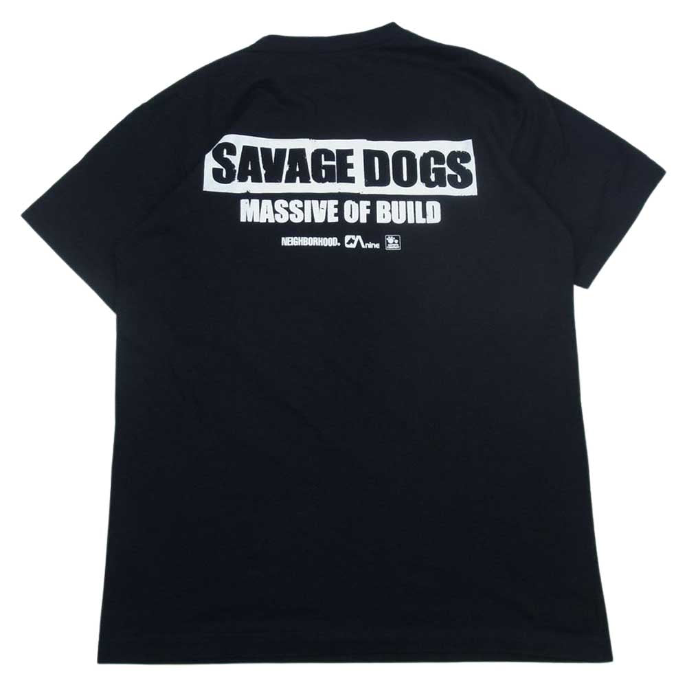 NEIGHBORHOOD ネイバーフッド ANA SAVAGE DOGS プリント Tシャツ ブラック ブラック系 M【中古】