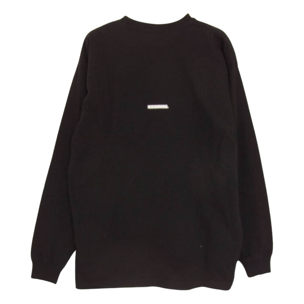 NEIGHBORHOOD ネイバーフッド ロゴ プリント ロングスリーブ Tシャツ カットソー 長袖 ブラック系 S【中古】