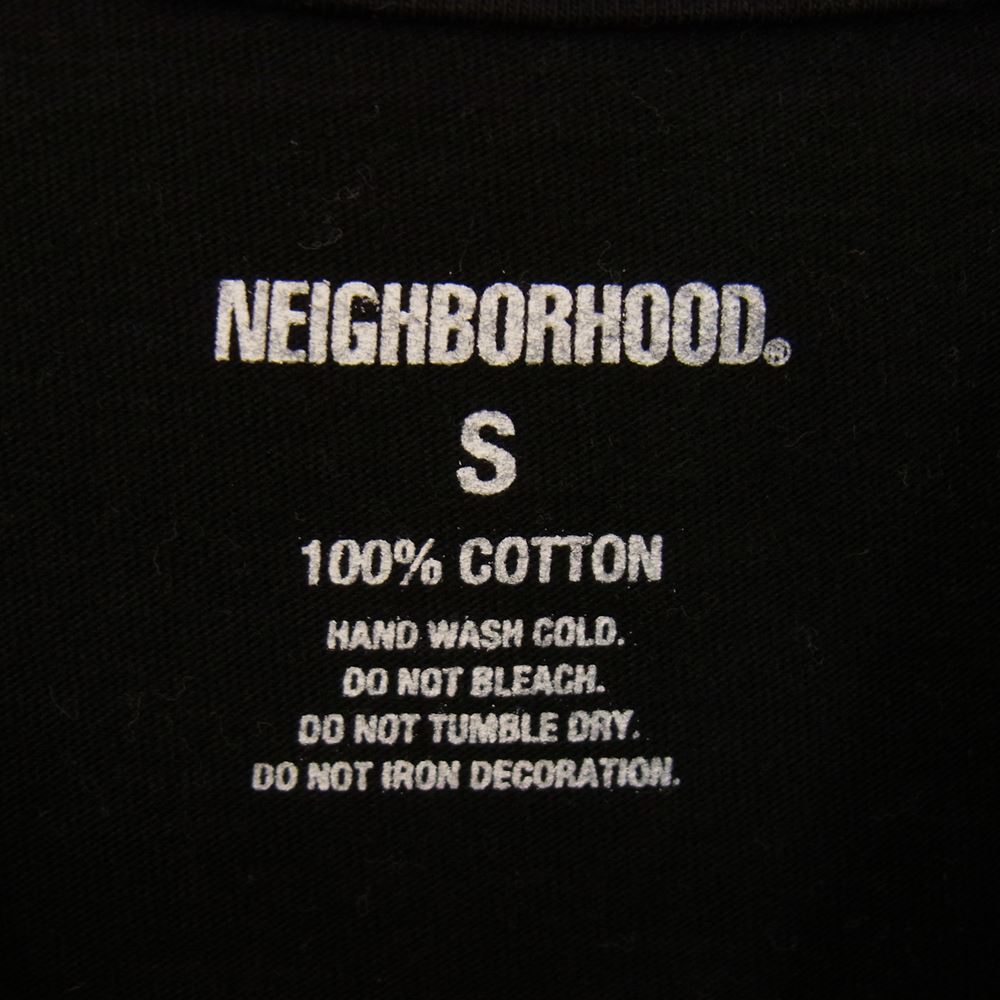 NEIGHBORHOOD ネイバーフッド ロゴ プリント ロングスリーブ Tシャツ カットソー 長袖 ブラック系 S【中古】