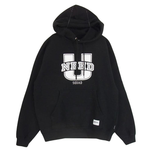NEIGHBORHOOD ネイバーフッド 23SS 231FPNH-CSM02 COLLEGE SWEATPARKA LS プリント スウェット パーカー ブラック系 M【中古】