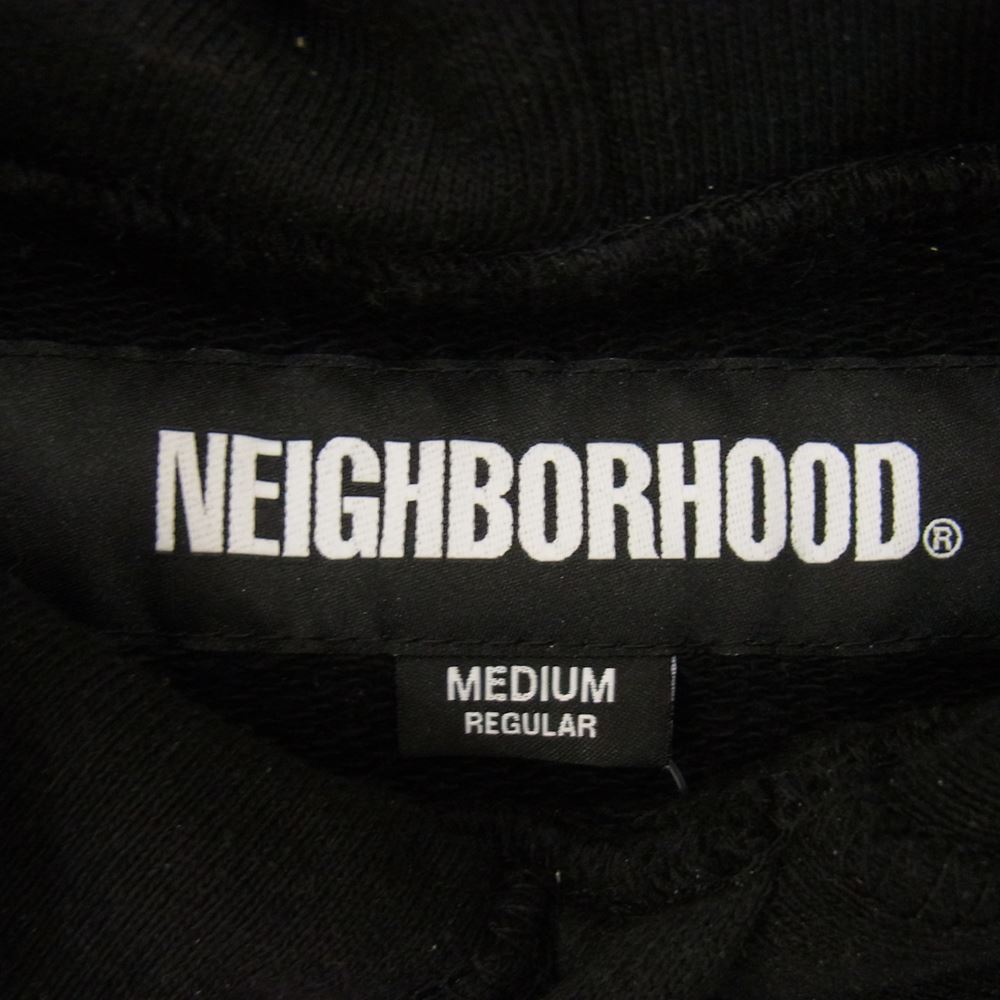 NEIGHBORHOOD ネイバーフッド 23SS 231FPNH-CSM02 COLLEGE SWEATPARKA LS プリント スウェット パーカー ブラック系 M【中古】
