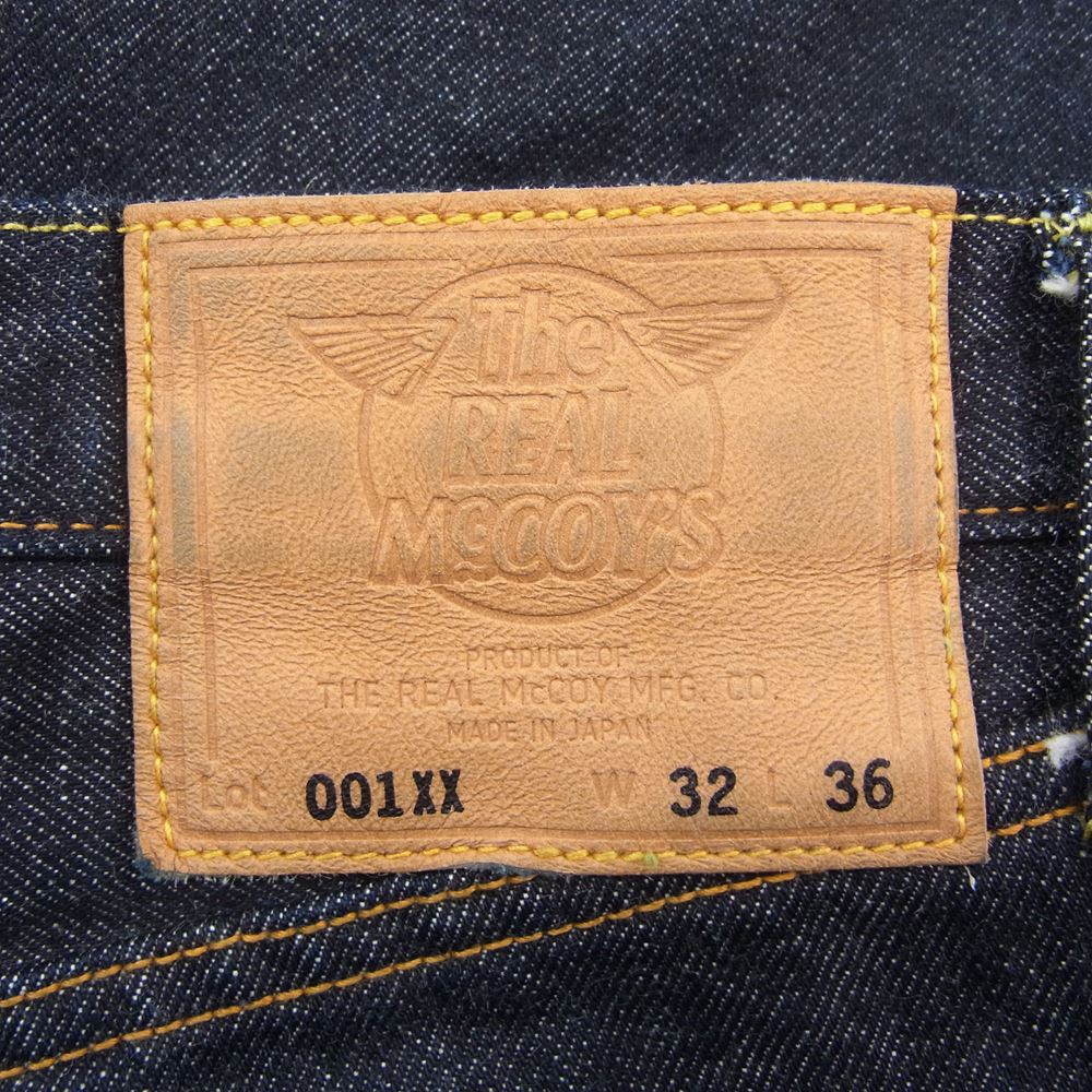 The REAL McCOY'S ザリアルマッコイズ Lot.001XX デニム パンツ ジーンズ ジーパン インディゴブルー系 32【中古】