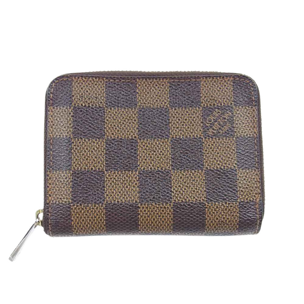 LOUIS VUITTON ルイ・ヴィトン N63070 ダミエ ジッピー コイン パース コインケース カードケース ブラウン系【中古】