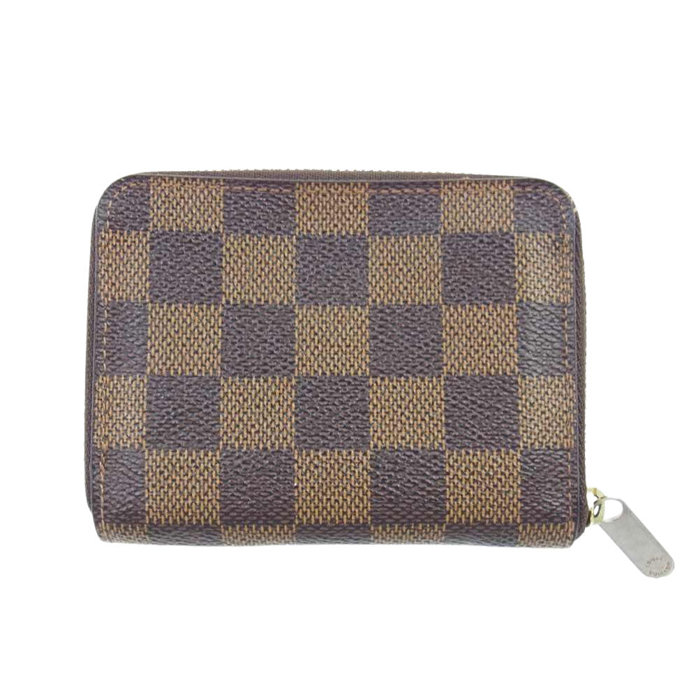 LOUIS VUITTON ルイ・ヴィトン N63070 ダミエ ジッピー コイン パース コインケース カードケース ブラウン系【中古】