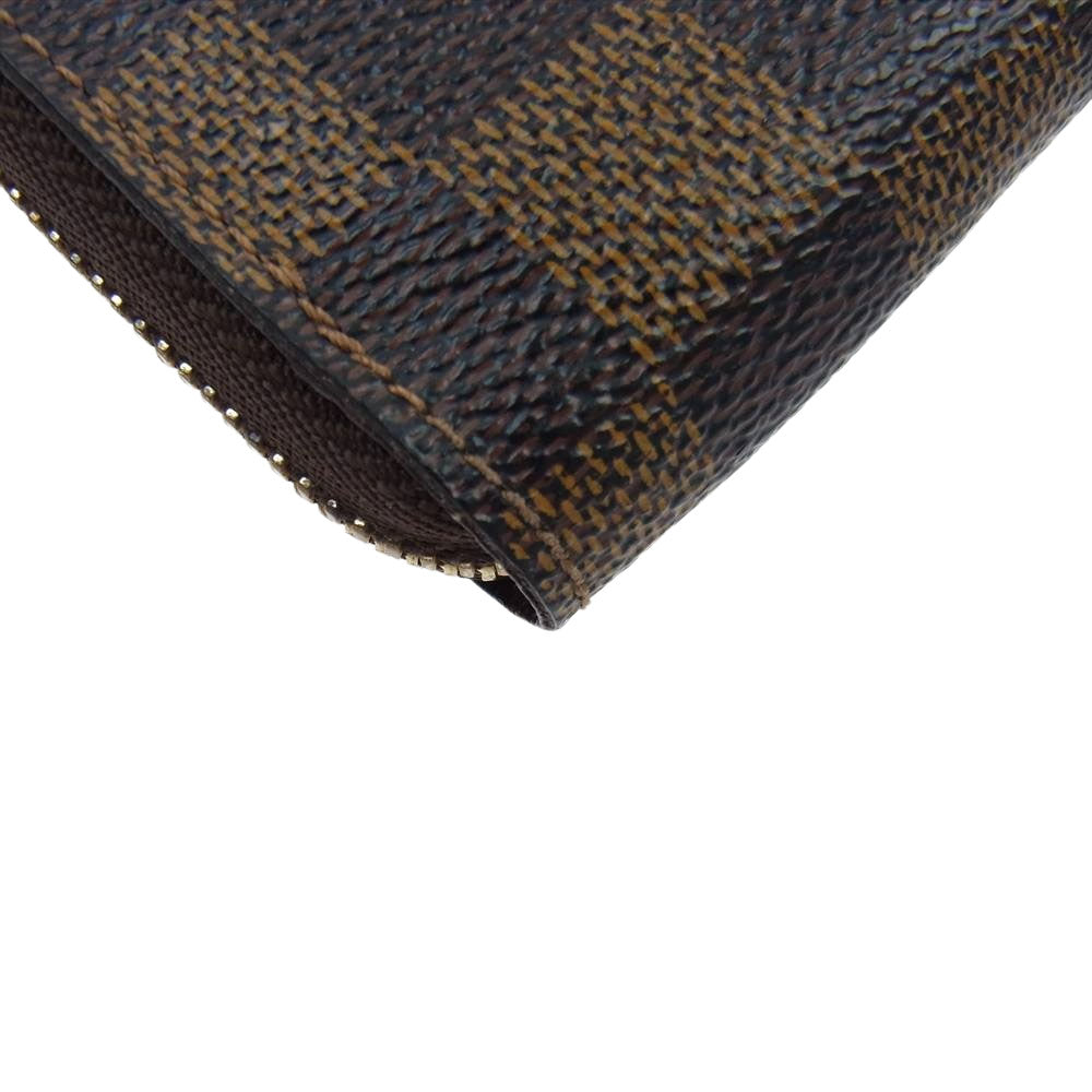 LOUIS VUITTON ルイ・ヴィトン N63070 ダミエ ジッピー コイン パース コインケース カードケース ブラウン系【中古】