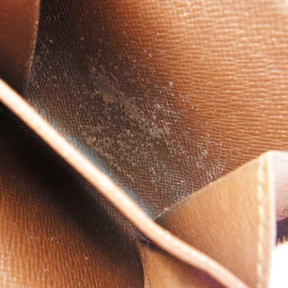 LOUIS VUITTON ルイ・ヴィトン M61667 モノグラム コンパクト ジップ 二つ折り ウォレット 財布 ブラウン系【中古】