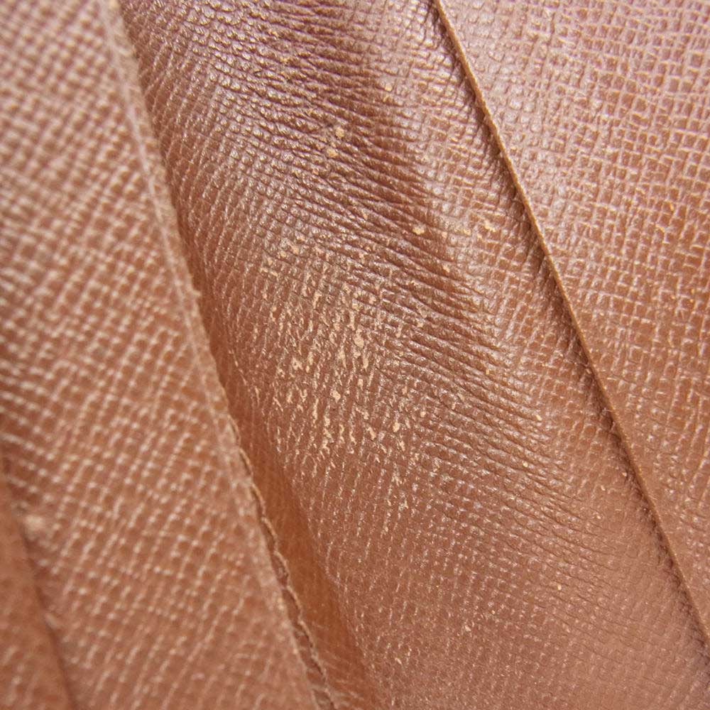 LOUIS VUITTON ルイ・ヴィトン M61667 モノグラム コンパクト ジップ 二つ折り ウォレット 財布 ブラウン系【中古】