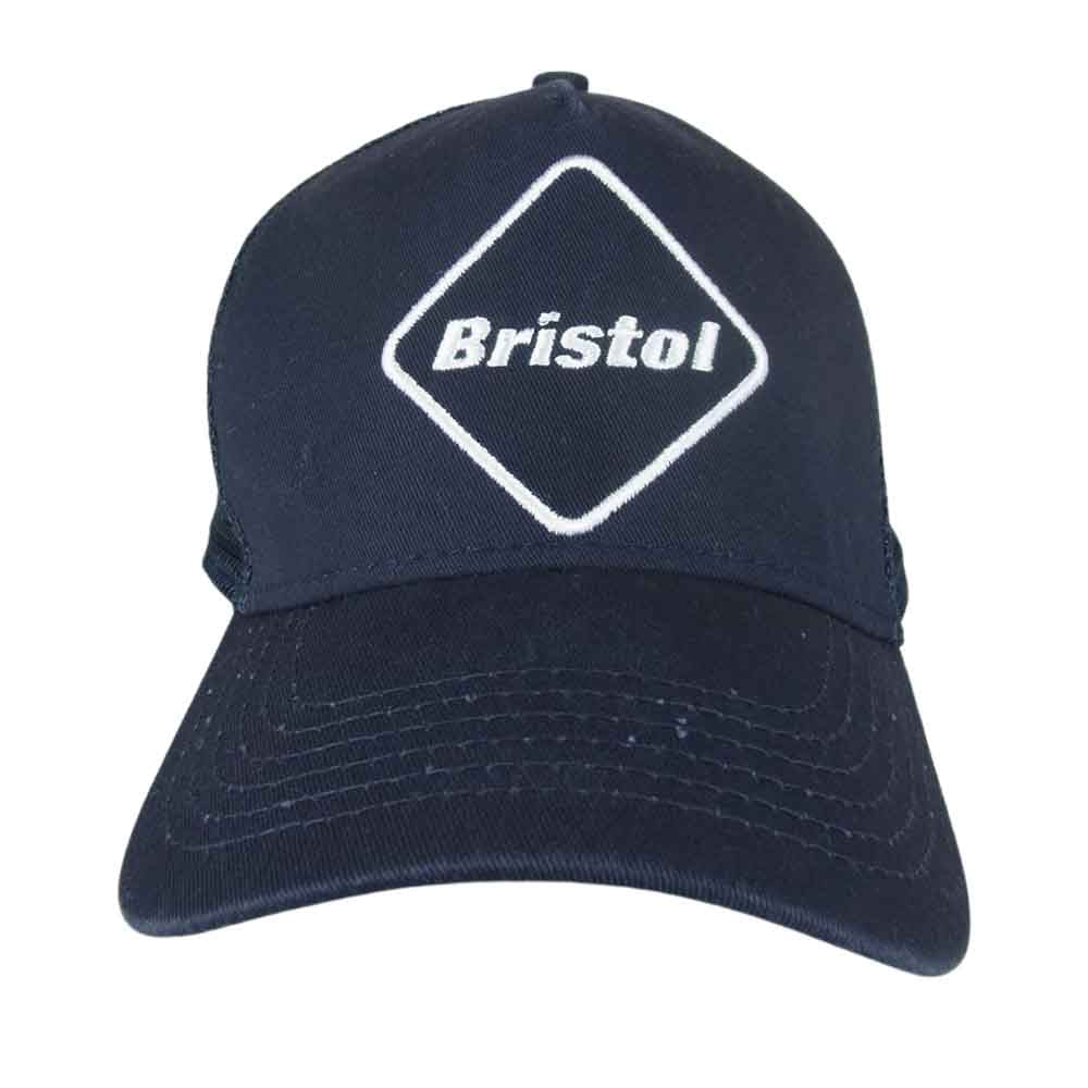 F.C.R.B. エフシーアールビー × NEW ERA ニューエラ FCRB EMBLEM MESH CAP エンブレム メッシュ キャップ  ネイビー系【中古】