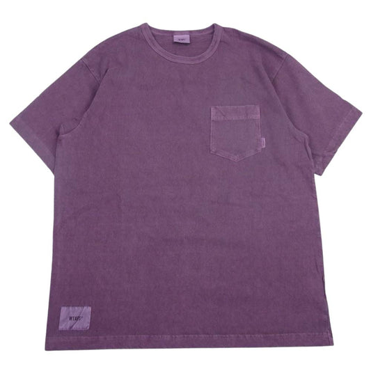WTAPS ダブルタップス 19SS 191ATDT-CSM05  BLANK SS 05 TEE 半袖 Tシャツ パープル系 S【新古品】【未使用】【中古】