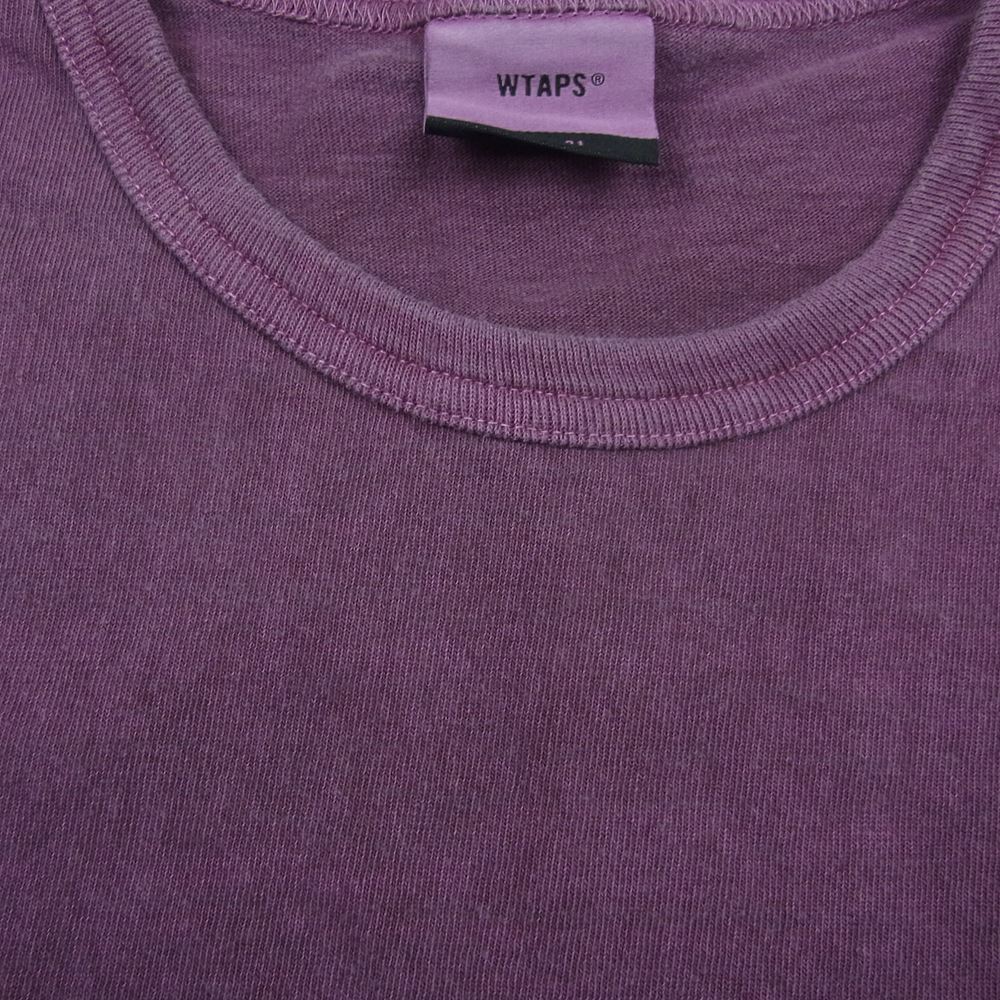 WTAPS ダブルタップス 19SS 191ATDT-CSM05  BLANK SS 05 TEE 半袖 Tシャツ パープル系 S【新古品】【未使用】【中古】
