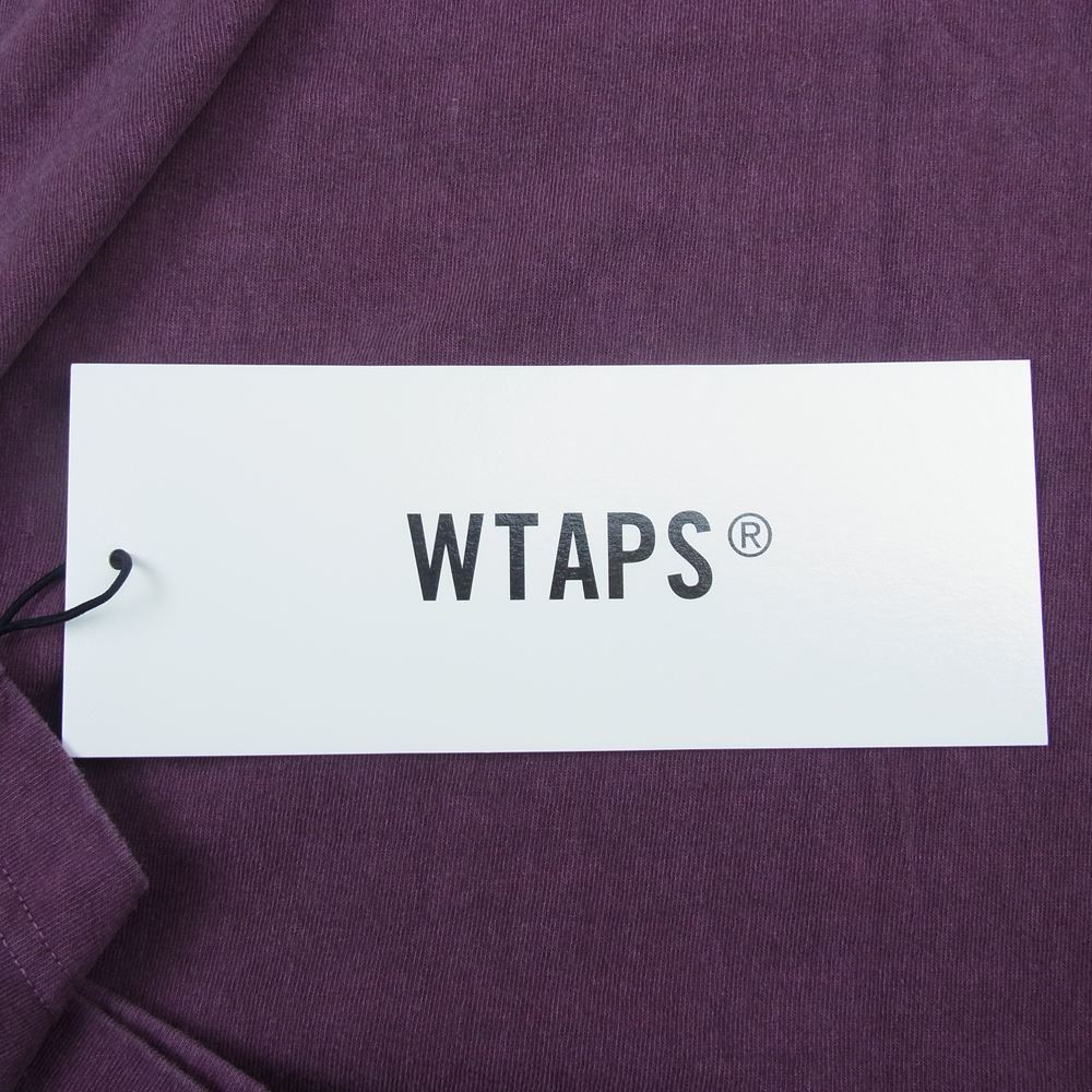 WTAPS ダブルタップス 19SS 191ATDT-CSM05  BLANK SS 05 TEE 半袖 Tシャツ パープル系 S【新古品】【未使用】【中古】