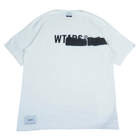 WTAPS ダブルタップス 19AW   192ATDT-CSM10 SIDE EFFECT SS/TEE.COTTON サイド エフェクト 半袖 Tシャツ ホワイト系 S【極上美品】【中古】