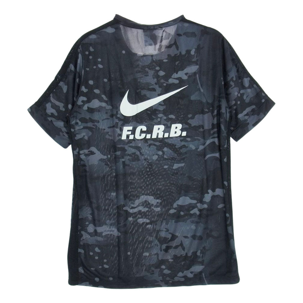 F.C.R.B. エフシーアールビー F.C.Real Bristol × NIKE ナイキ トレーニング シャツ ショーツ セット アップ 迷彩 ブラック系 グレー系 M【中古】