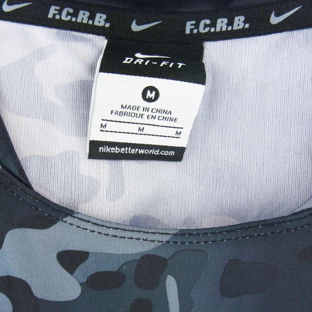 F.C.R.B. エフシーアールビー F.C.Real Bristol × NIKE ナイキ トレーニング シャツ ショーツ セット アップ 迷彩 ブラック系 グレー系 M【中古】