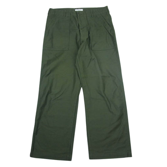 WTAPS ダブルタップス 22SS BRDT-PTM01 WMILL-TROUSER バックサテン ユーティリティー ベイカー パンツ カーキ系 M【美品】【中古】