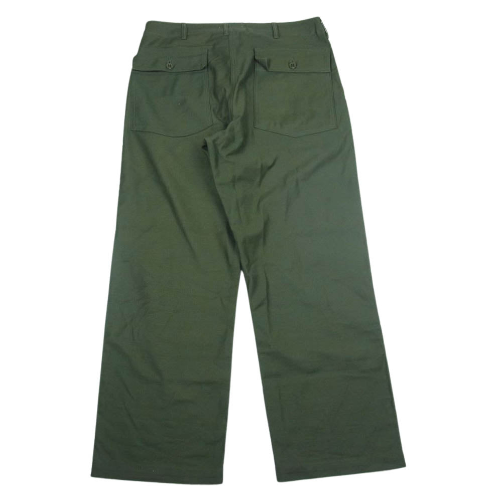 WTAPS ダブルタップス 22SS BRDT-PTM01 WMILL-TROUSER バックサテン ユーティリティー ベイカー パンツ カーキ系 M【美品】【中古】