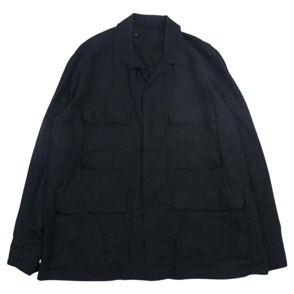 COMOLI コモリ T01-01014 リネン B.D.U ジャケット  ブラック系 2【中古】