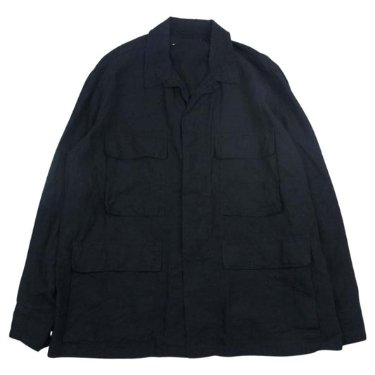 COMOLI コモリ T01-01014 リネン B.D.U ジャケット  ブラック系 2【中古】