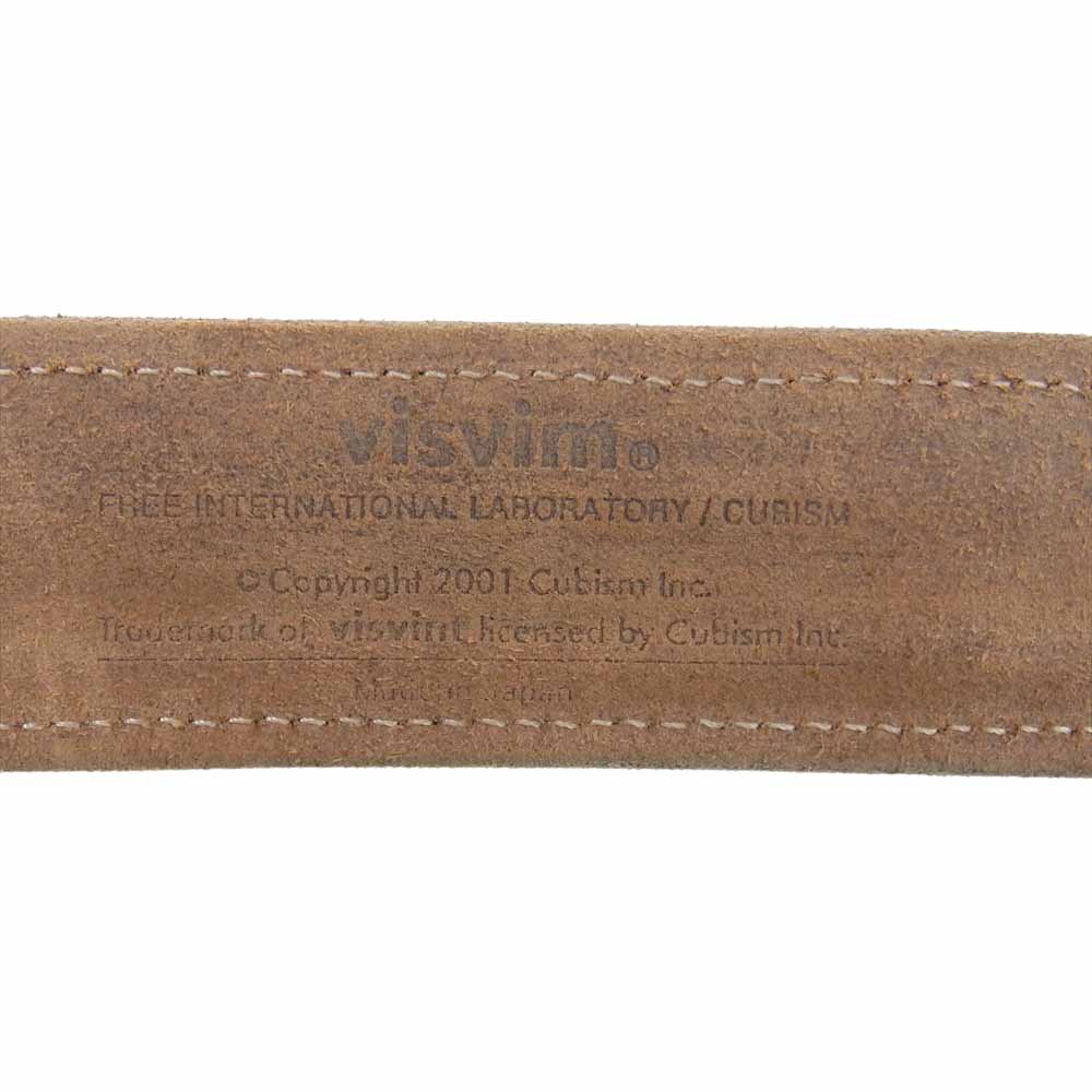 VISVIM ビズビム 14AW  DOUBLE RING BELT MAYAN 民族柄 ダブルリング レザー ベルト  マルチカラー系【中古】