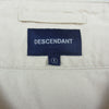DESCENDANT ディセンダント 20SS  ロゴデザイン ベースボール 半袖 シャツ オフホワイト系 1【美品】【中古】