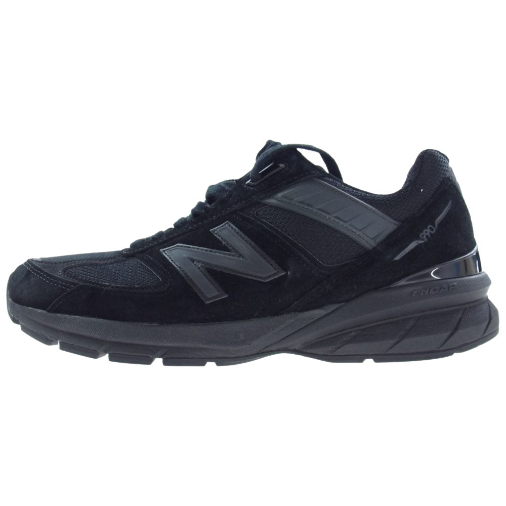 NEW BALANCE ニューバランス M990BB5 990V5 トリプルブラック USA製 ローカット スニーカー ブラック系 27.5cm【中古】