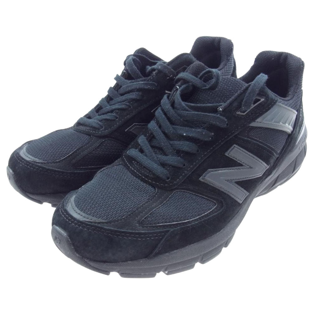 NEW BALANCE ニューバランス M990BB5 990V5 トリプルブラック USA製 ローカット スニーカー ブラック系 27.5cm【中古】