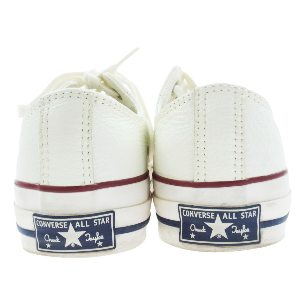 CONVERSE コンバース 18SS 1CL144 ADDICT CHUCK TAYLOR LEATHER OX チャックテイラー レザー ローカット スニーカー ホワイト系 27.5cm【中古】