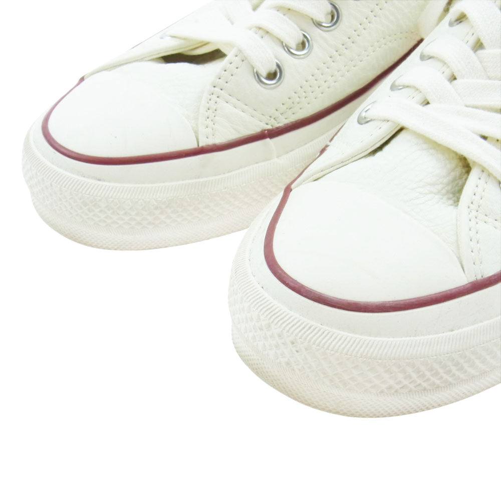 CONVERSE コンバース 18SS 1CL144 ADDICT CHUCK TAYLOR LEATHER OX チャックテイラー レザー ローカット スニーカー ホワイト系 27.5cm【中古】