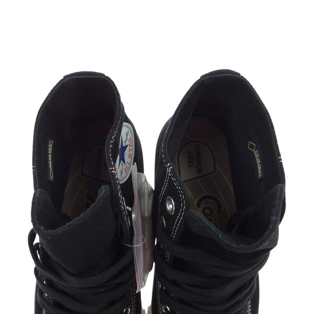CONVERSE コンバース ADDICT CHUCK TAYLOR CANVAS GORE-TEX HI  アディクト チャックテイラー キャンバス ゴアテックス ハイ ハイカット スニーカー ブラック  ブラック系 27.5cm【新古品】【未使用】【中古】