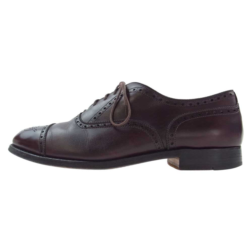 ALDEN オールデン 908 MEDALLION TIP BAL BUG セミブローグ ビジネス シューズ ブラウン系 10D【中古】