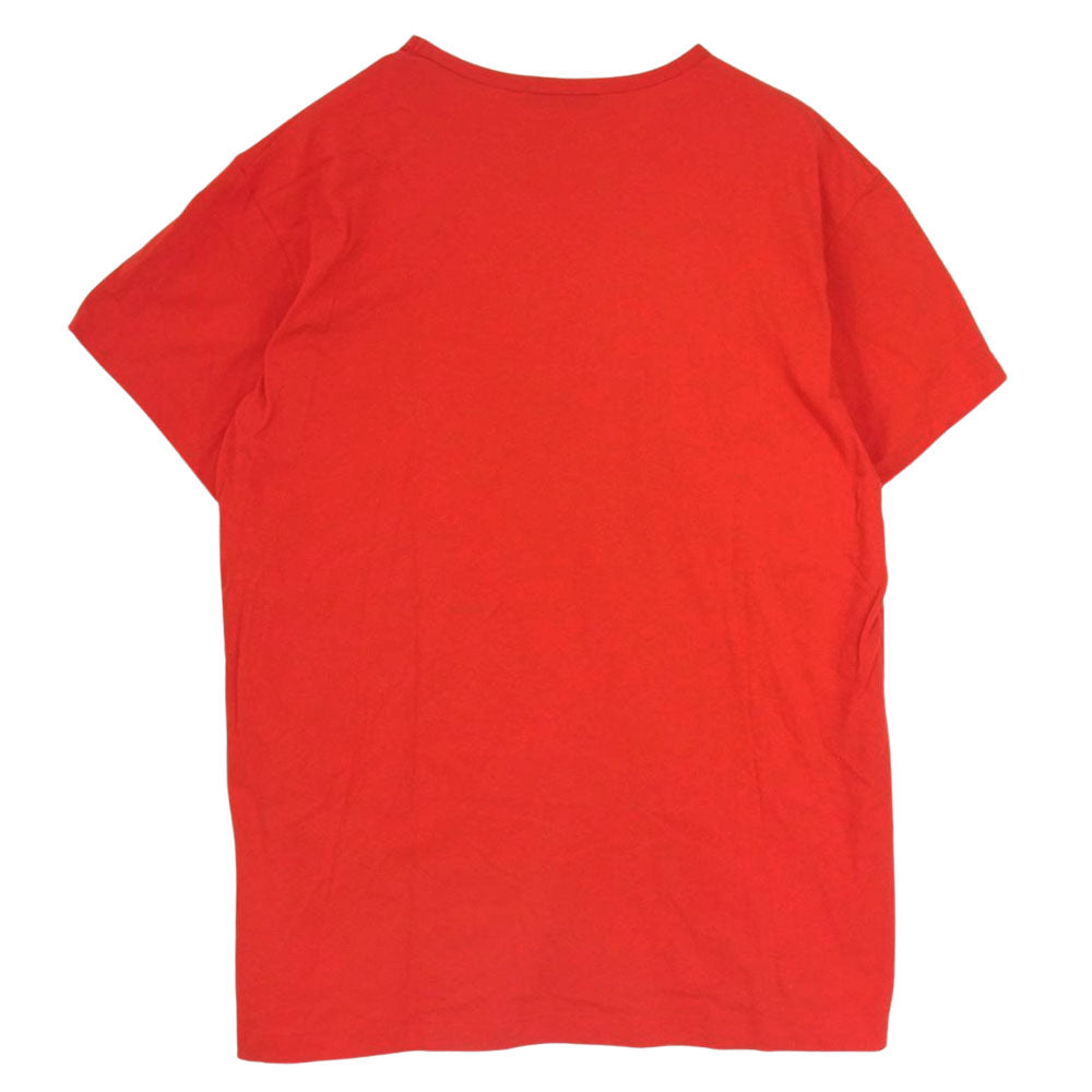 Yohji Yamamoto POUR HOMME ヨウジヤマモトプールオム 21SS HD-T02-070 カルティマ 天竺 丸首 半袖 Tシャツ レッド系 3【中古】