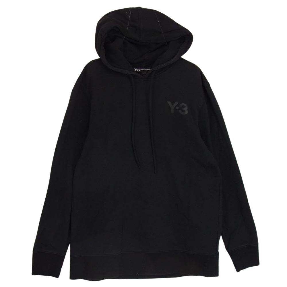 Y-3 Yohji Yamamoto ワイスリー ヨウジヤマモト CY6896 M CL HOODY LF ロゴ スウェット パーカー ブラック系 XL【中古】
