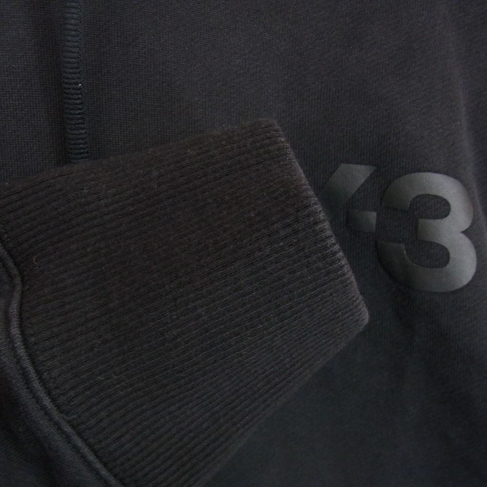 Y-3 Yohji Yamamoto ワイスリー ヨウジヤマモト CY6896 M CL HOODY LF ロゴ スウェット パーカー ブラック系 XL【中古】