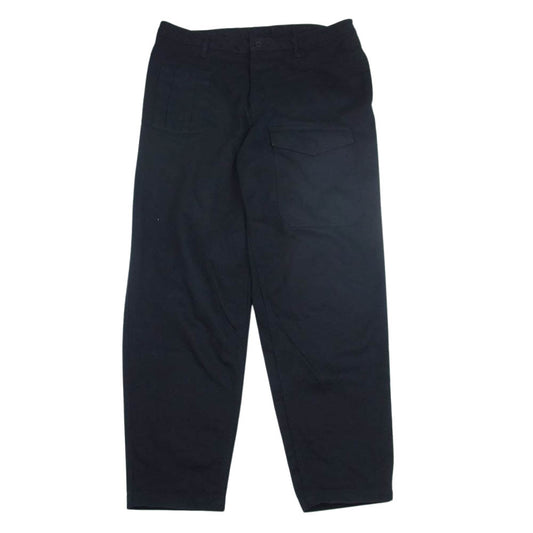 Yohji Yamamoto ヨウジヤマモト 21AW HX-P76-043 BLACK Scandal COTTON PIQUE SLIM STRING PANTS ピュア スリム 紐パンツ  ネイビー系 3【中古】