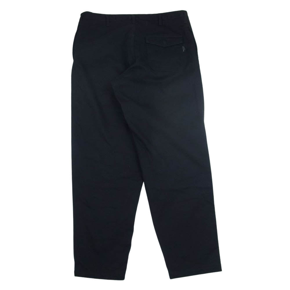 Yohji Yamamoto ヨウジヤマモト 21AW HX-P76-043 BLACK Scandal COTTON PIQUE SLIM STRING PANTS ピュア スリム 紐パンツ  ネイビー系 3【中古】