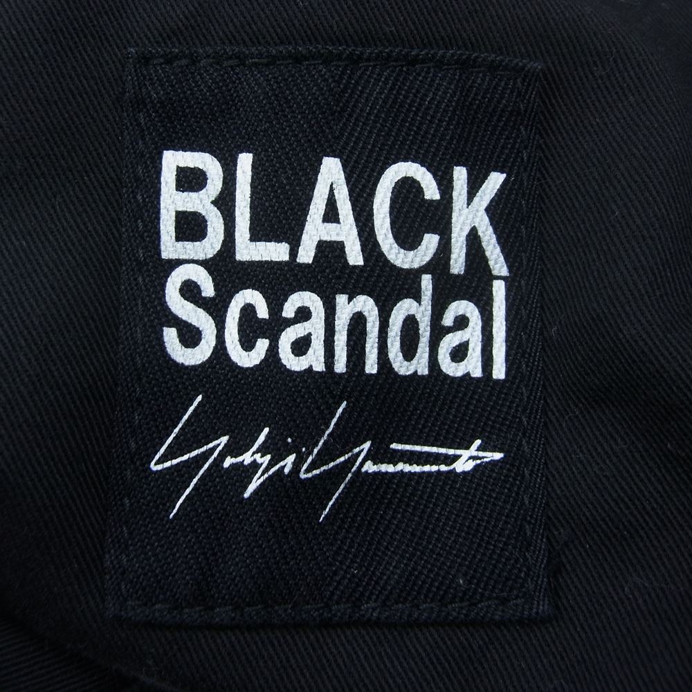 Yohji Yamamoto ヨウジヤマモト 21AW HX-P76-043 BLACK Scandal COTTON PIQUE SLIM STRING PANTS ピュア スリム 紐パンツ  ネイビー系 3【中古】